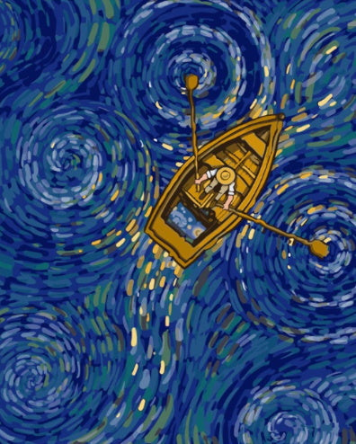 Paysage Bateau Peinture par Numéros