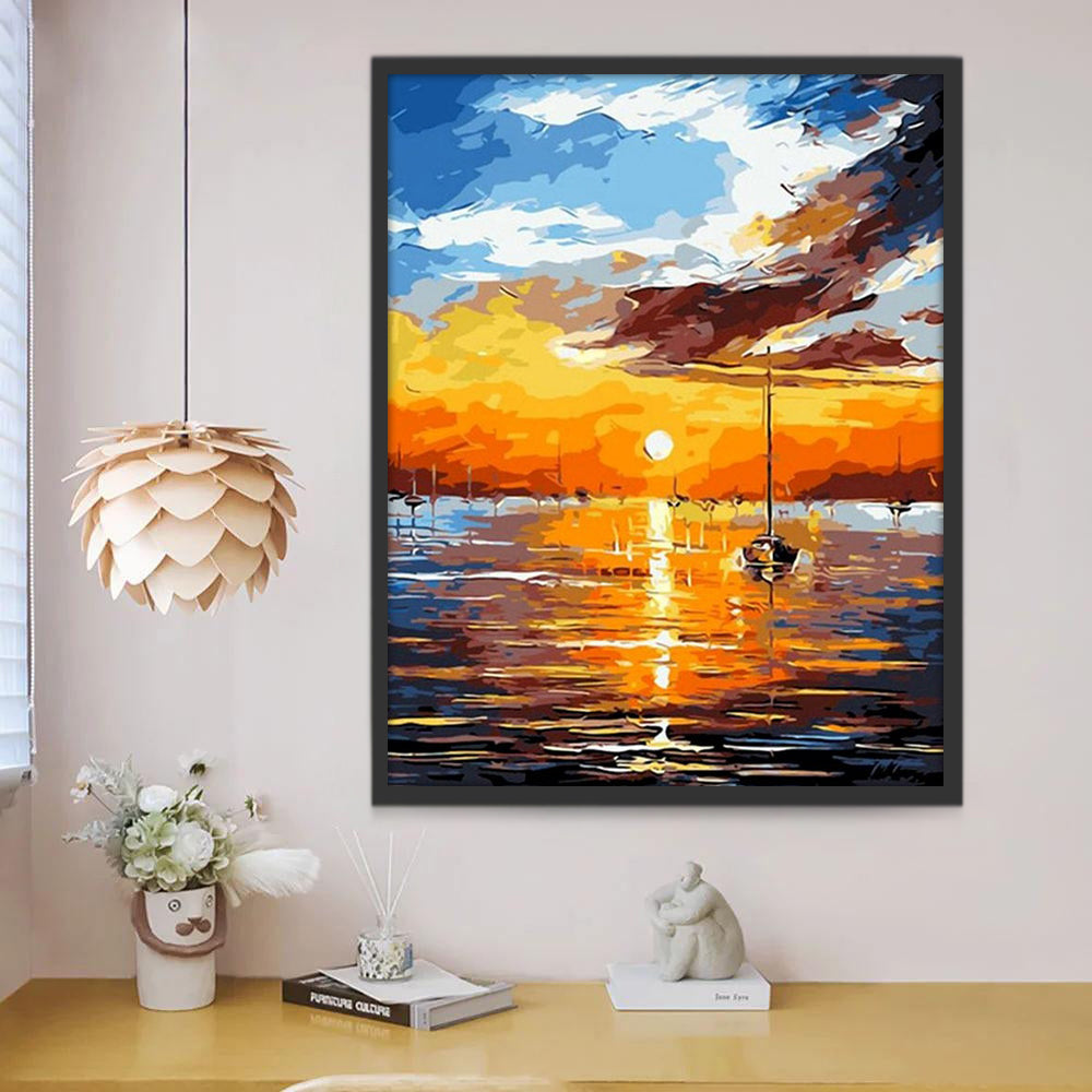 Paysage Calme Peinture par Numéros