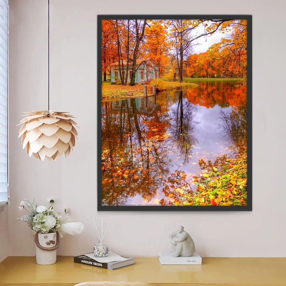 Paysage d'Automne Peinture par Numéros PBNNATL349