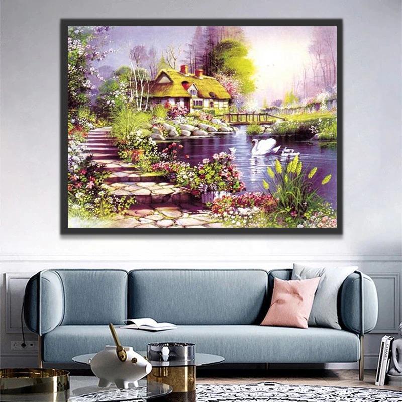 Paysage de Campagne Peinture par Numéros