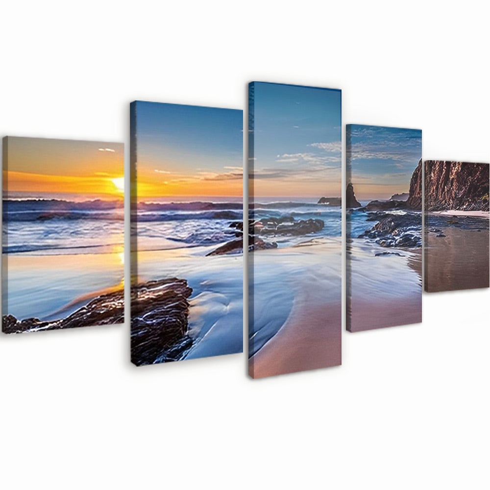 Paysage de la Mer 5 Partie Peinture par Numéros