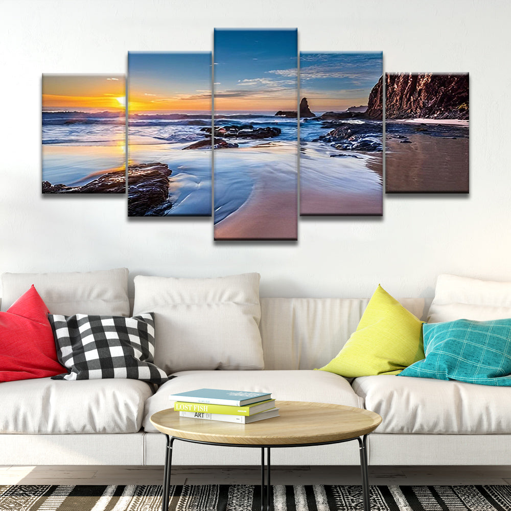 Paysage de la Mer 5 Partie Peinture par Numéros