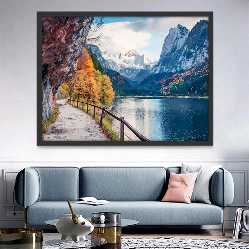 Paysage de Lac Peinture par Numéros PBNNATW367