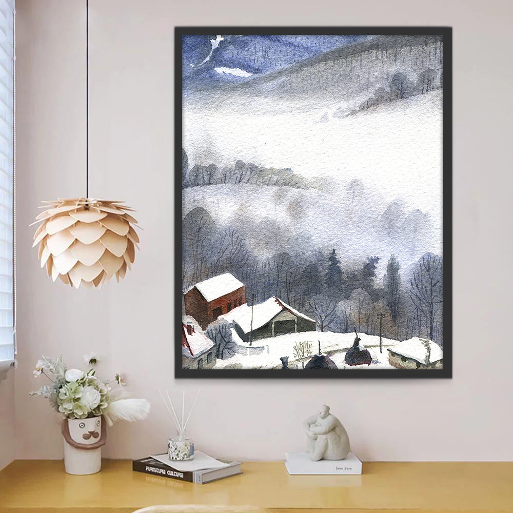 Paysage de Montagnes Peinture par Numéros