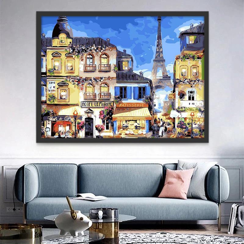 Paysage de Paris Peinture par Numéros