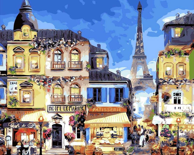 Paysage de Paris Peinture par Numéros