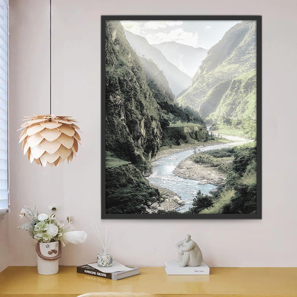 Paysage de Ruisseau Peinture par Numéros