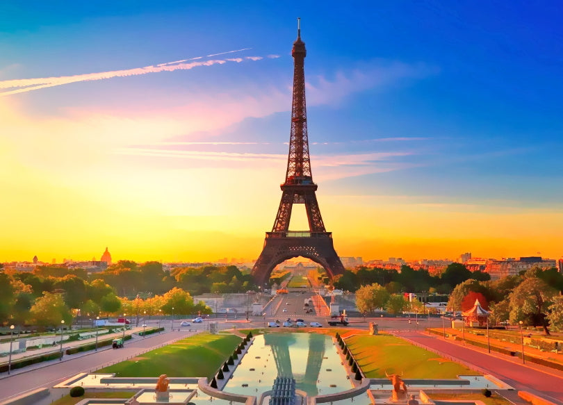 Paysage de Tour Eiffel Peinture par Numéros