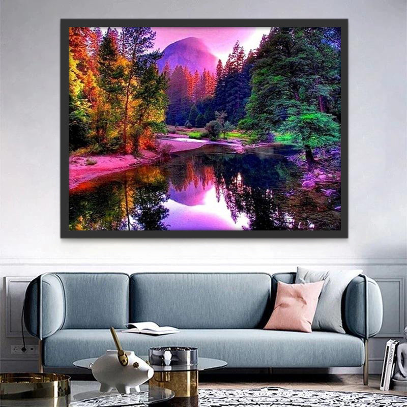 Paysage Fantastique Peinture par Numéros