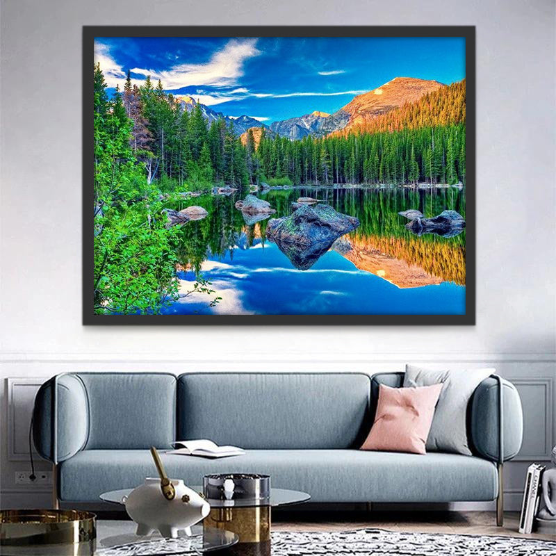 Paysage Lac Peinture par Numéros
