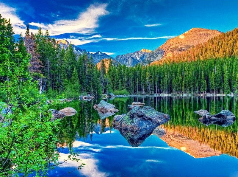 Paysage Lac Peinture par Numéros