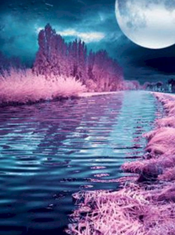 Paysage Naturel Fantastique Peinture par Numéros