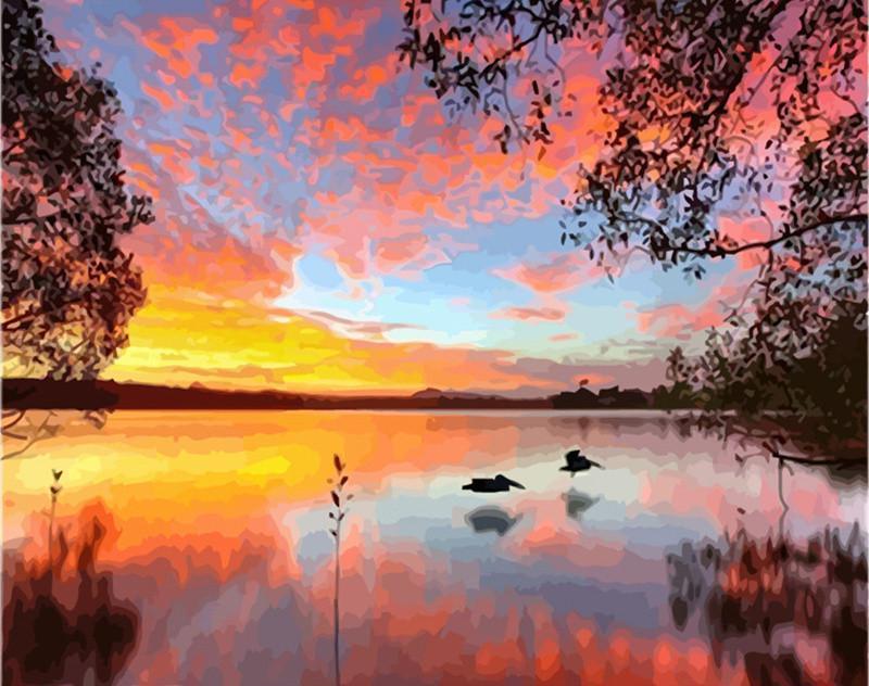 Paysage Naturel Magique Peinture par Numéros