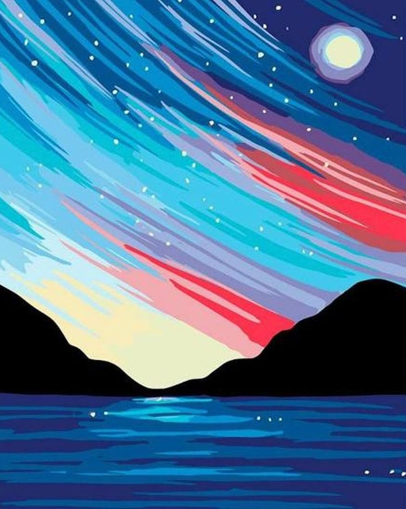 Paysage Naturel Magnifique Peinture par Numéros