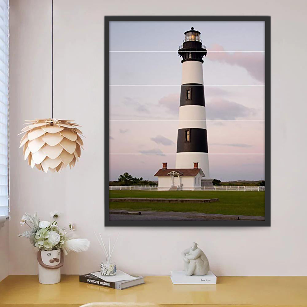 Paysage Phare fantastique Peinture par Numéros