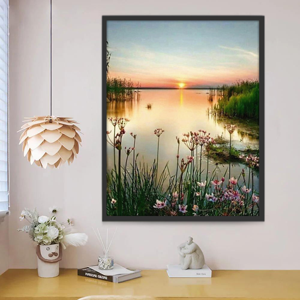 Paysage Rustique Peinture par Numéros