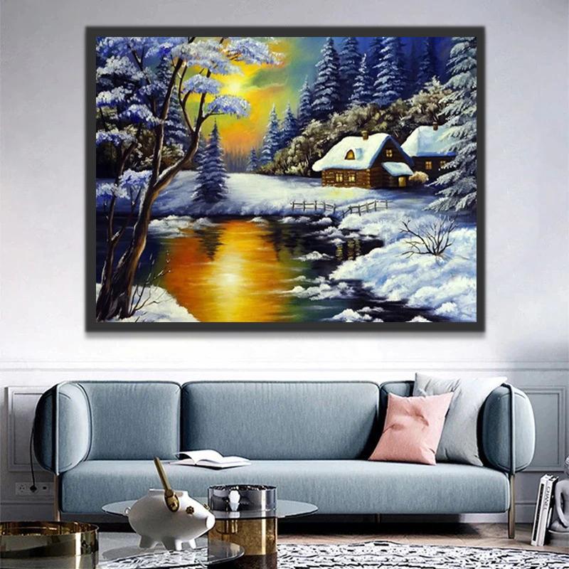 Paysage Tranquille Peinture par Numéros