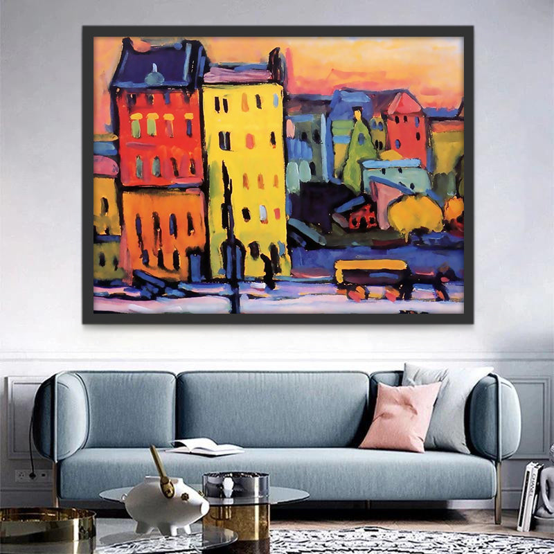 Paysage Ville Peinture par Numéros