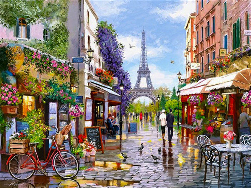 Paysages de Paris Peinture par Numéros