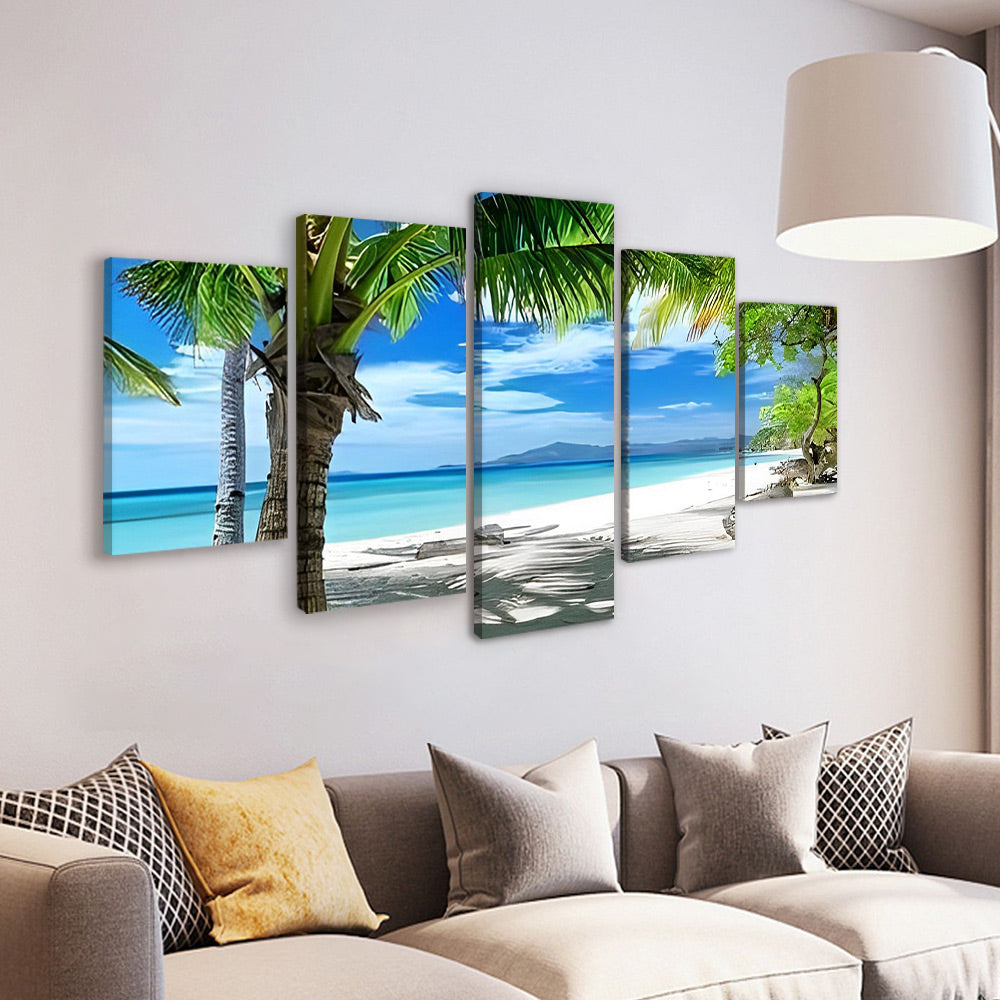 Paysages Méditerranéens 5 Partie Peinture par Numéros