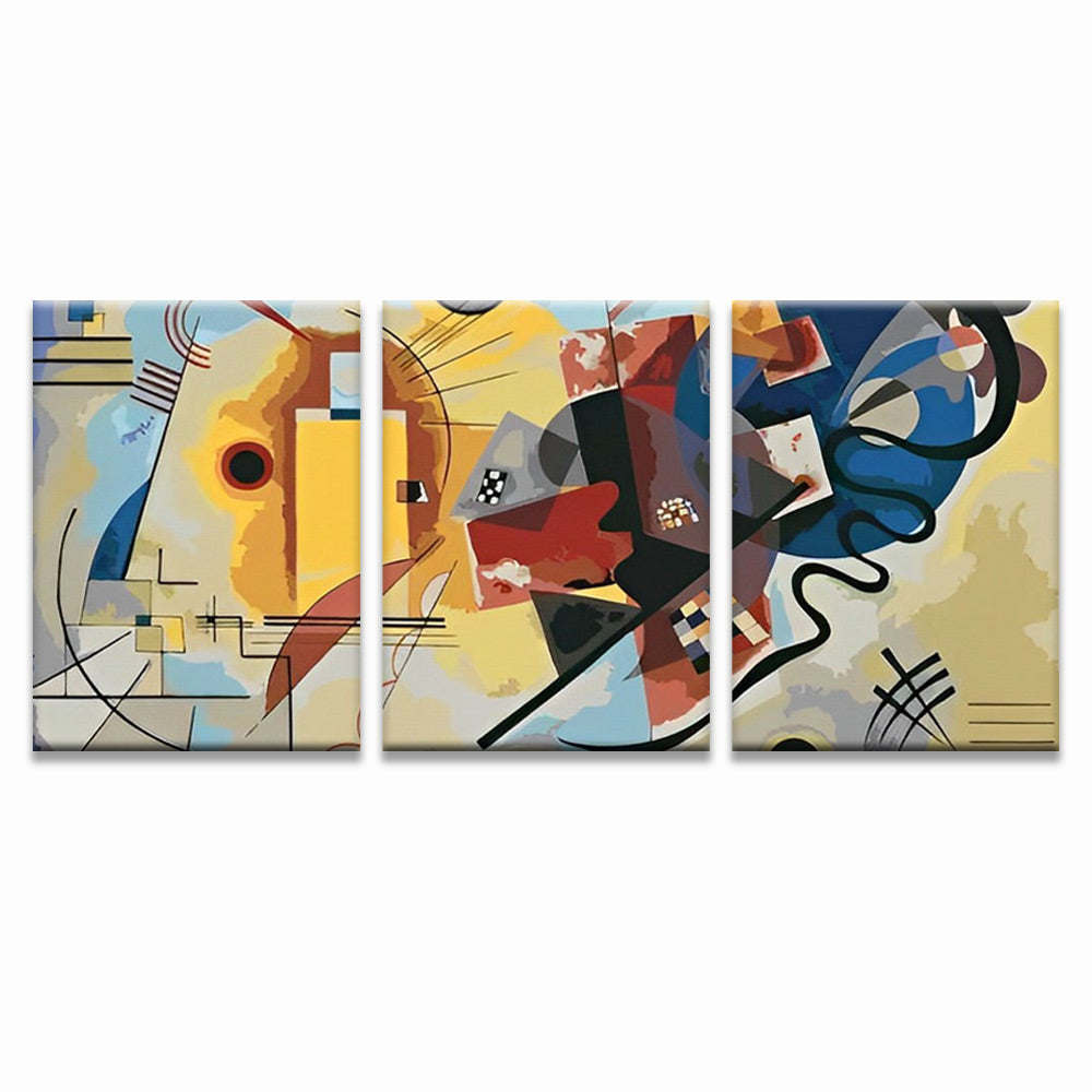Peinture Abstraite 3 Partie Peinture par Numéros