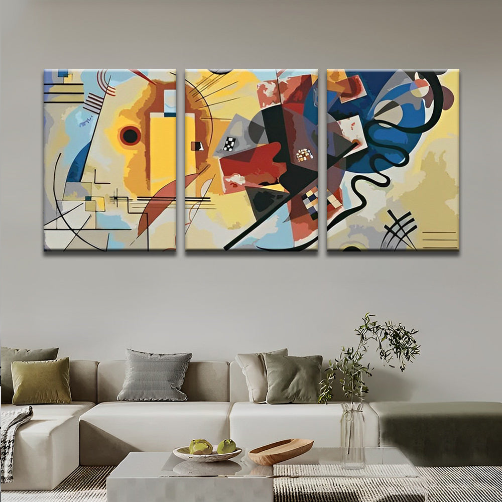 Peinture Abstraite 3 Partie Peinture par Numéros
