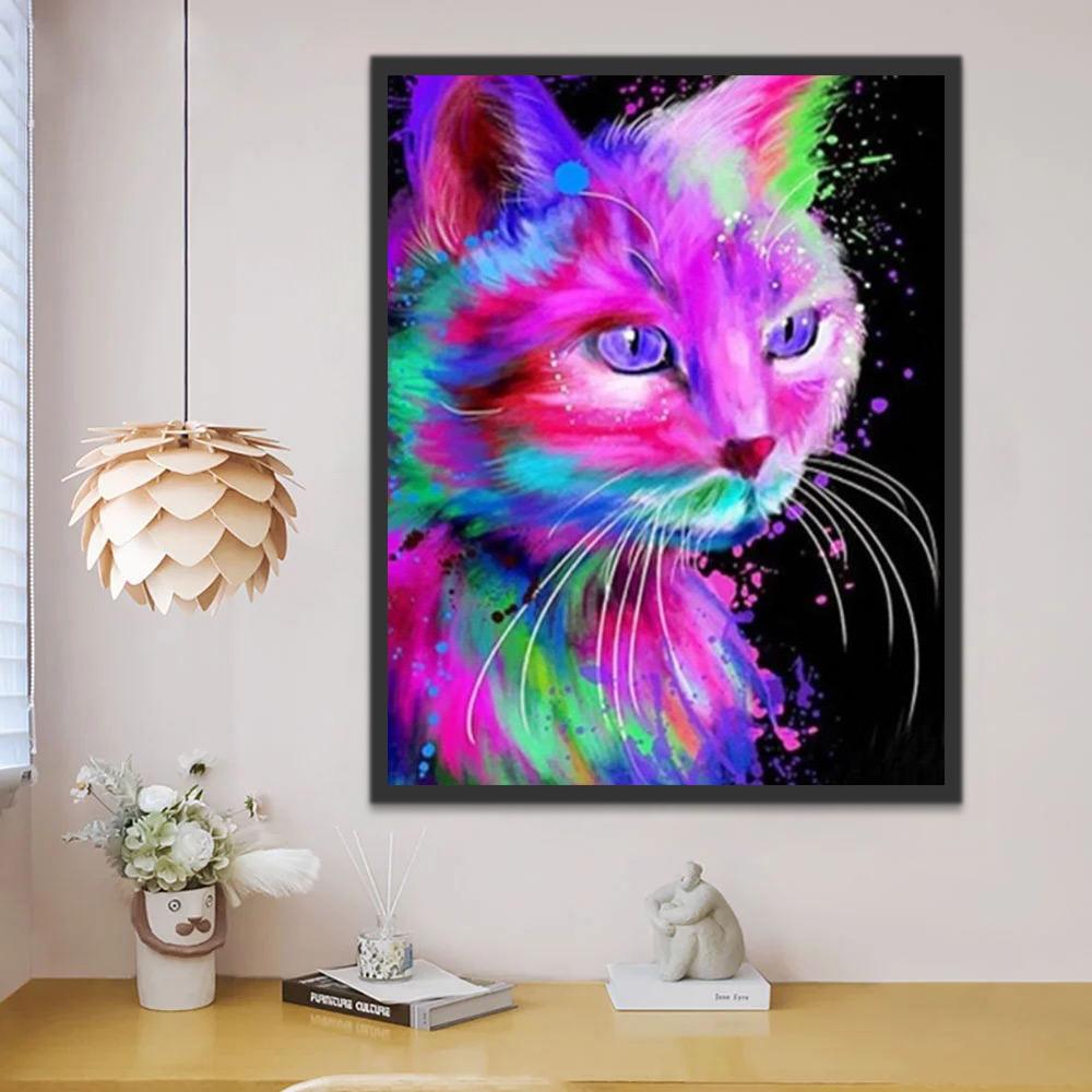 Peinture par numéros - Chat Eblouissant