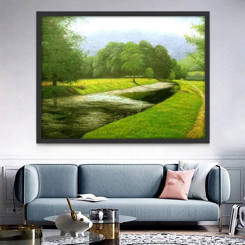 Pelouse de Printemps Peinture par Numéros