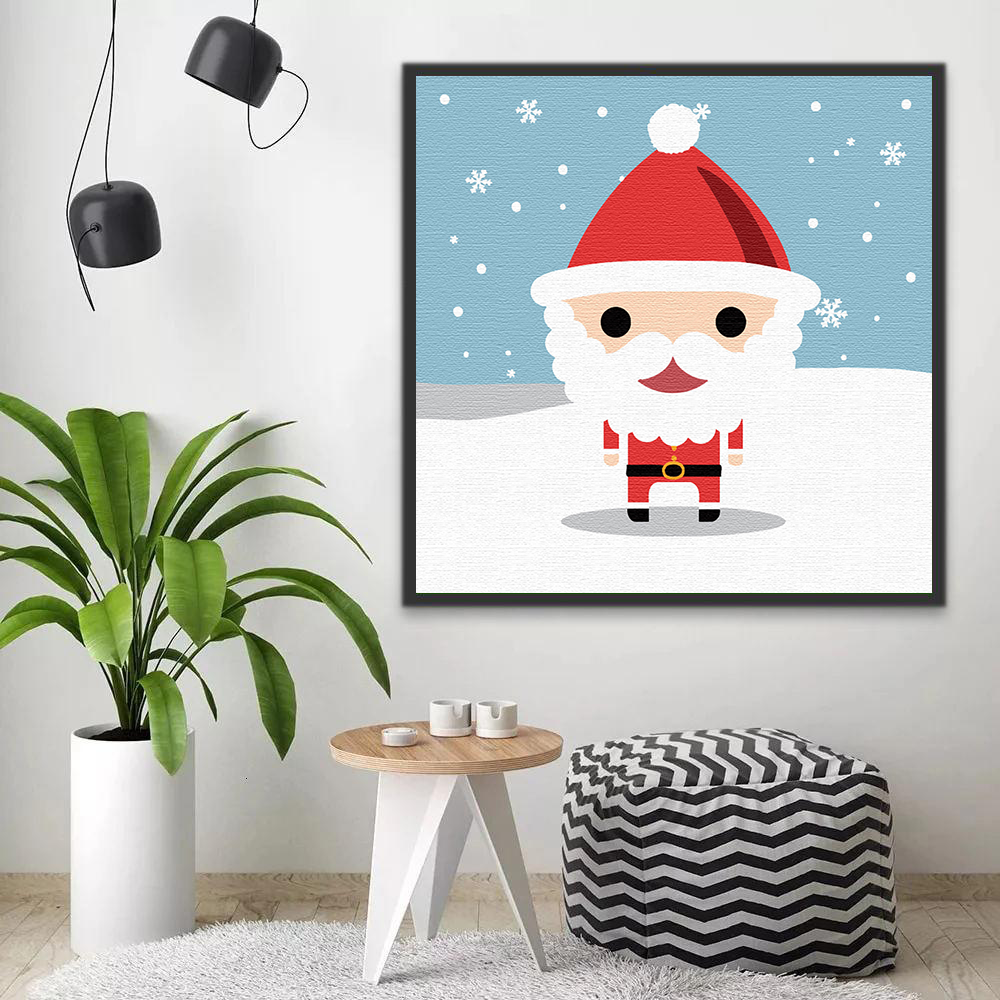 Père Noël Enfants Peinture par Numéros
