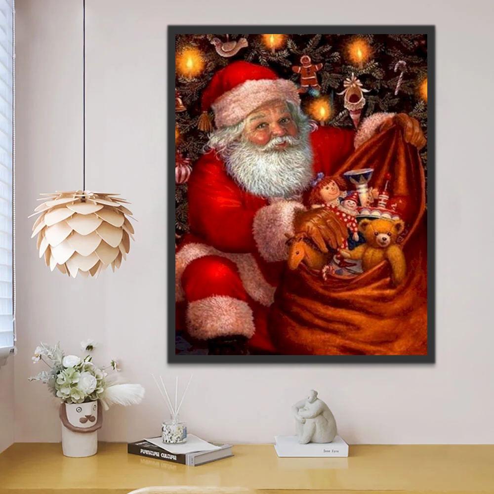 Père Noël et Jouets Peinture par Numéros