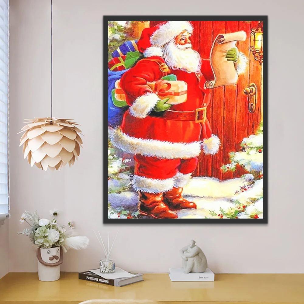 Père Noël et Liste Peinture par Numéros