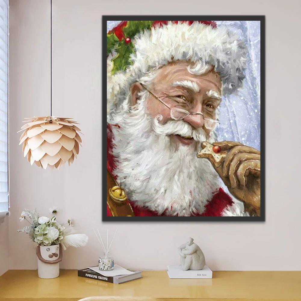 Père Noël Paternel Peinture par Numéros
