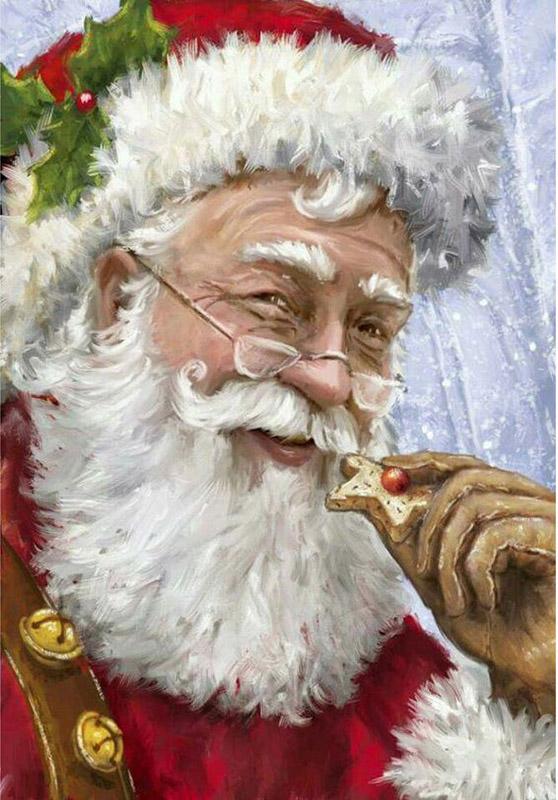 Père Noël Paternel Peinture par Numéros
