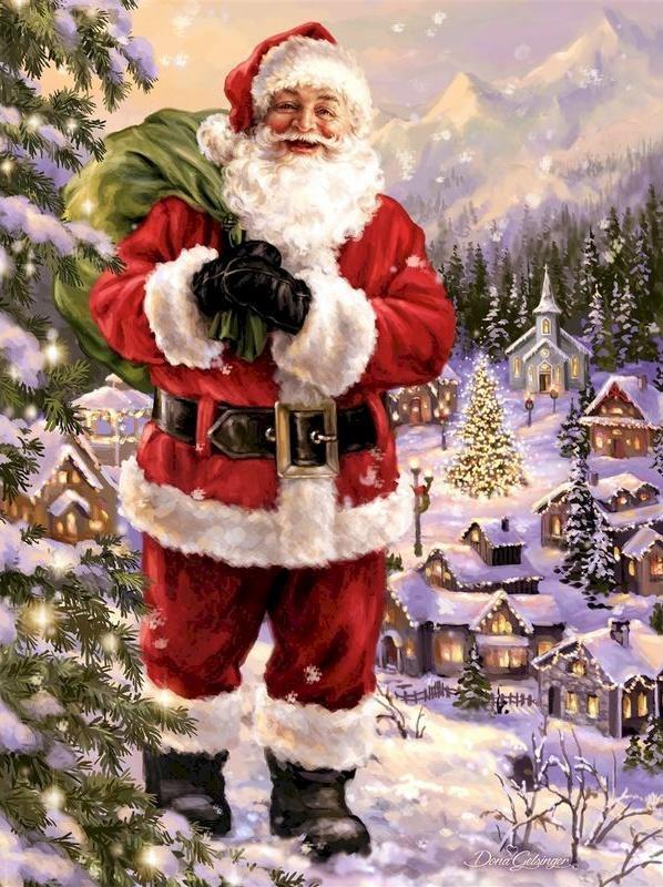 Père Noël Peinture par Numéros