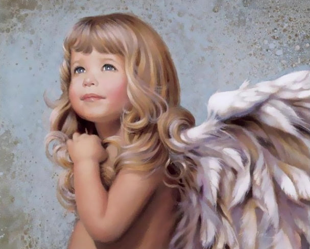 Petit Ange Mignon Peinture par Numéros