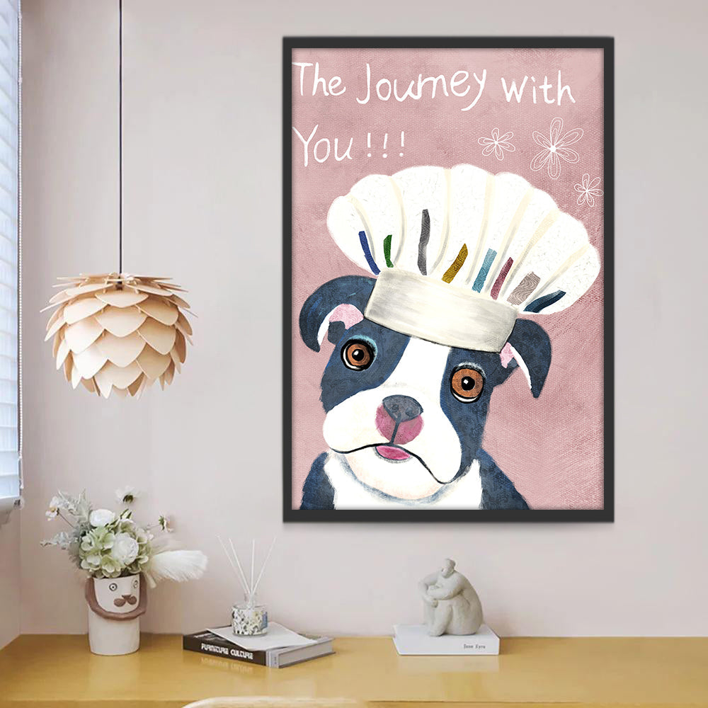 Petit Chien Chef Cuisinier Peinture par Numéros