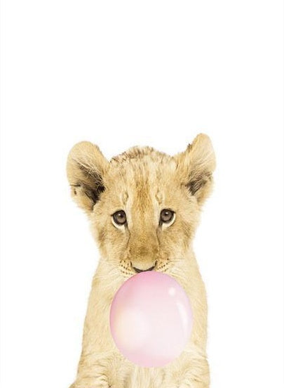 Petit Lion et Ballon Peinture par Numéros