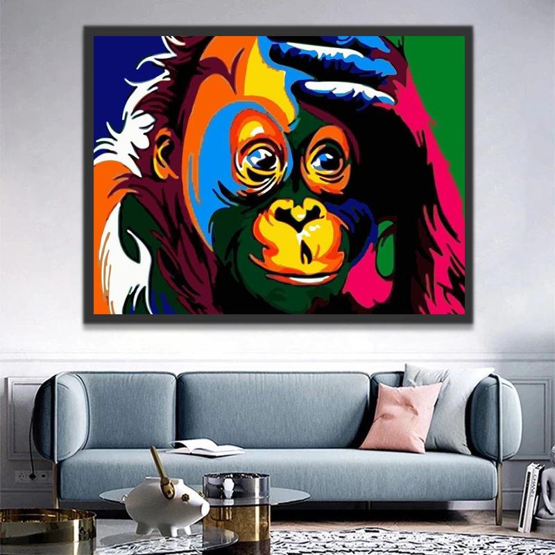 Petit Orang-Outan Peinture par Numéros