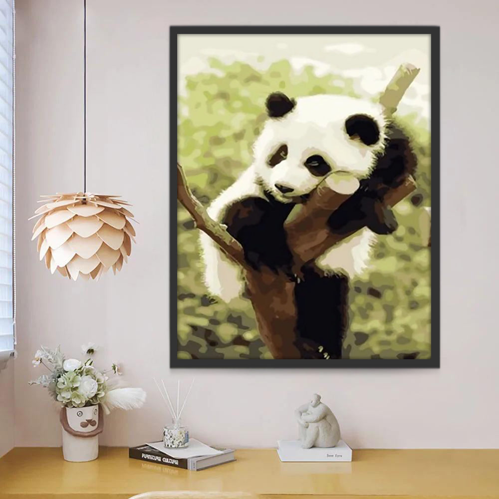 Petit Panda Paresseux Peinture par Numéros