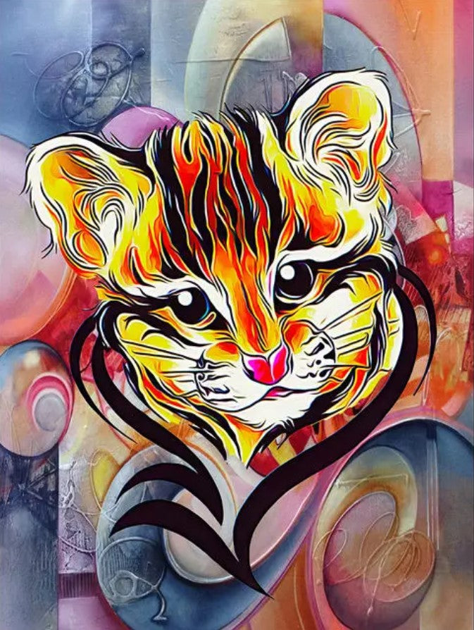 Petit Tigre Peinture par Numéros