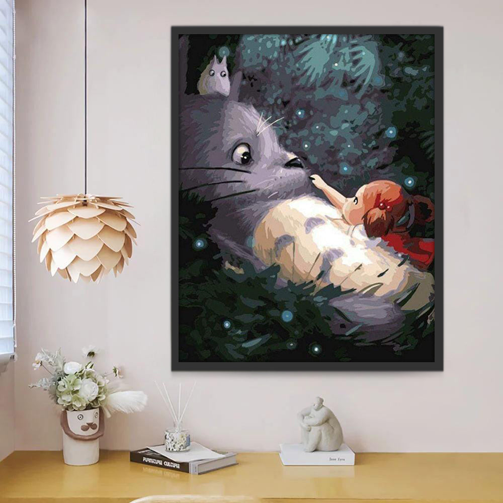 Petite Fille et Chat Populaire Peinture par Numéros