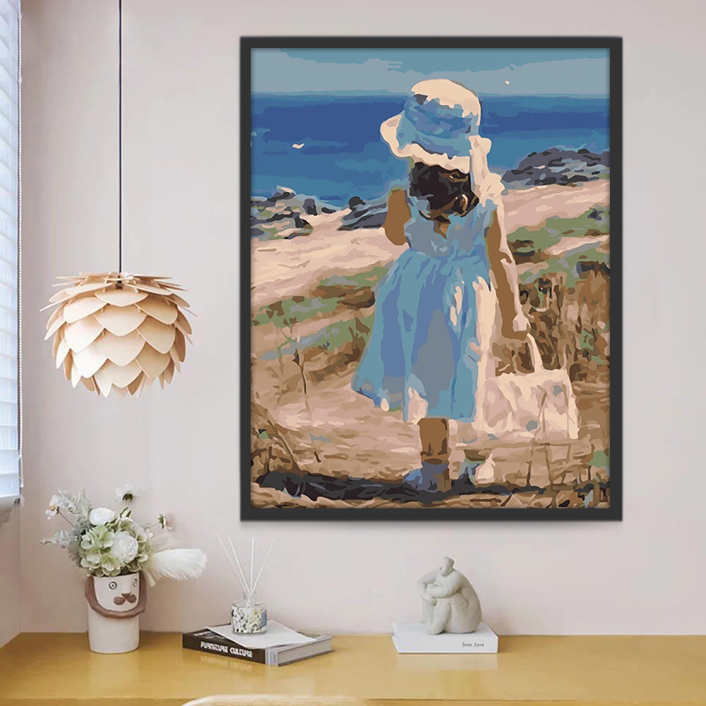 Petite Fille Peinture par Numéros