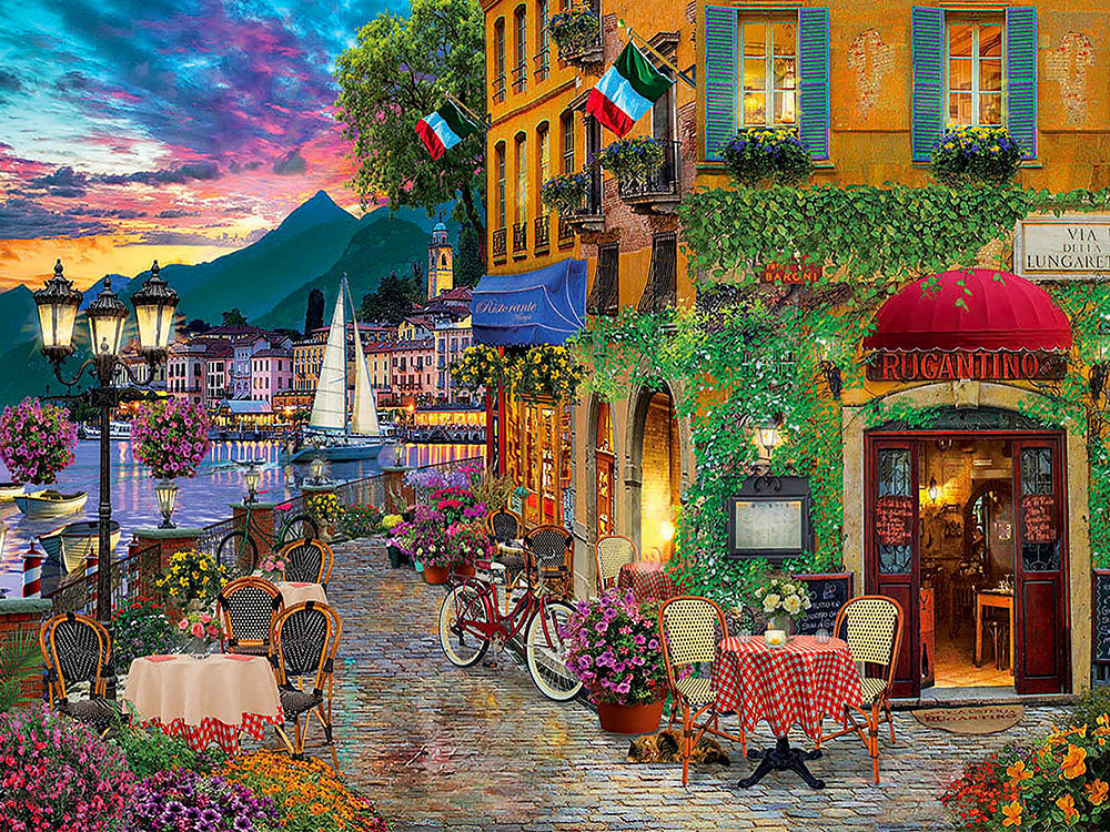 Petite Ville Française Peinture par Numéros