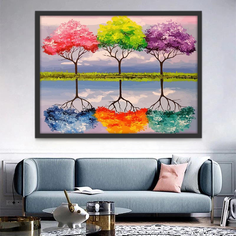Petits Arbres Peinture par Numéros