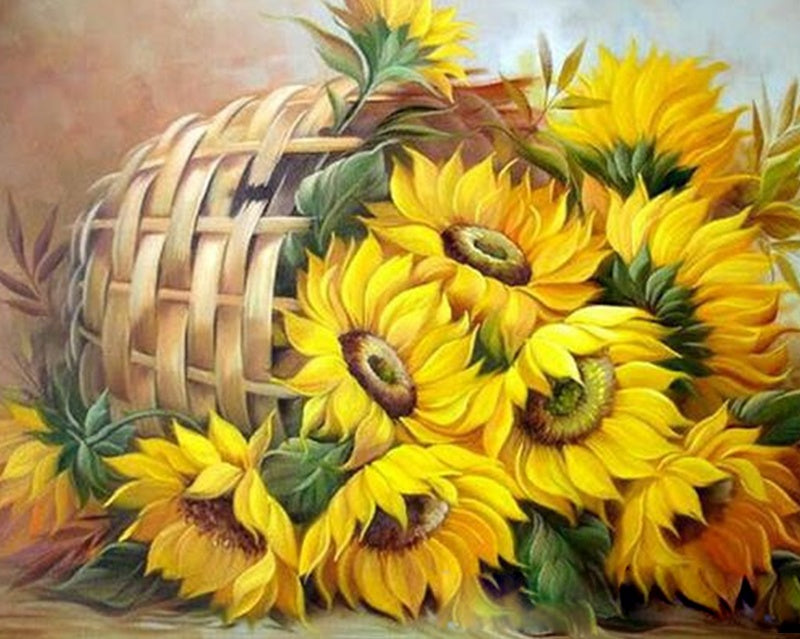 Petits Plante Tournesols Peinture par Numéros