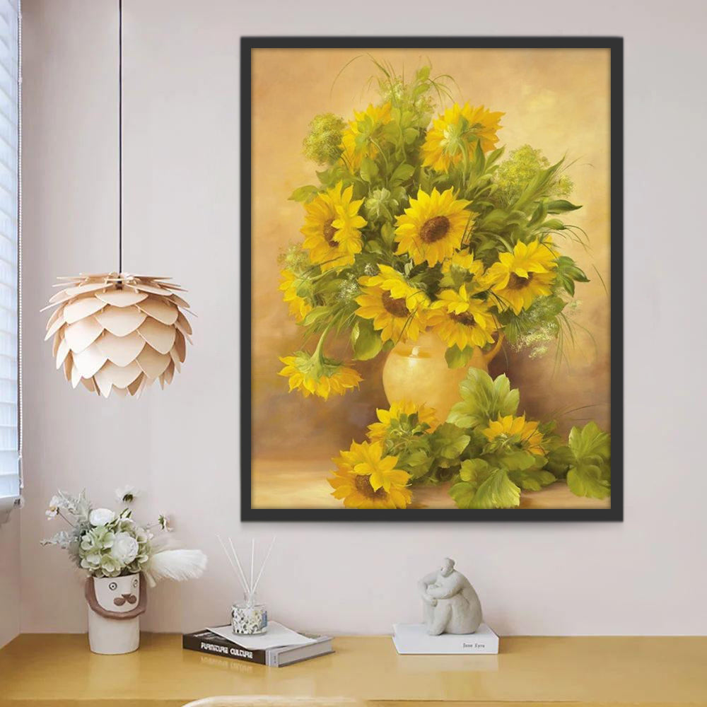 Petits Tournesols Peinture par Numéros