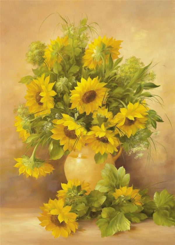 Petits Tournesols Peinture par Numéros