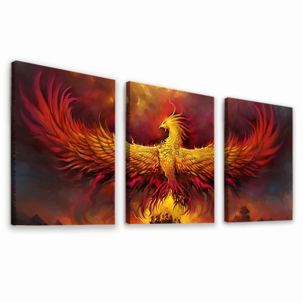 Phénix Enorme Volant 3 Partie Peinture par Numéros