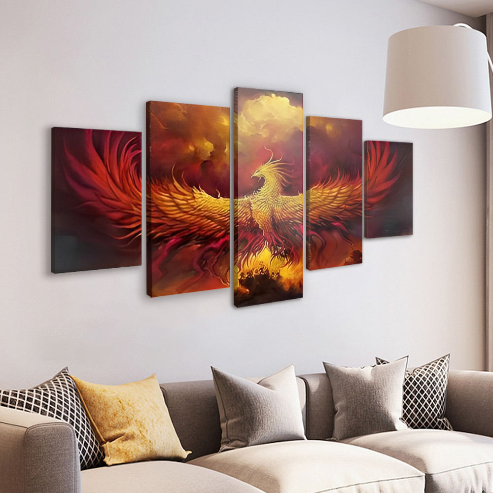 Phénix Enorme Volant 5 Partie Peinture par Numéros