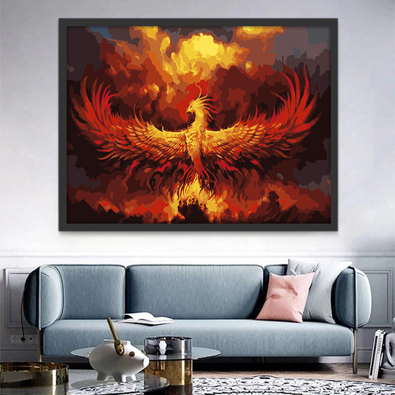 Phénix Enorme Volant Peinture par Numéros